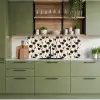 Tulpen - Patroon - Zwart keuken achterwand 2 middel 871 -sfeer3