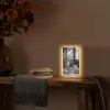 Kat - Koffie - Brood - Zwart Light Box met kabel (Tafellamp) klein -sfeer4
