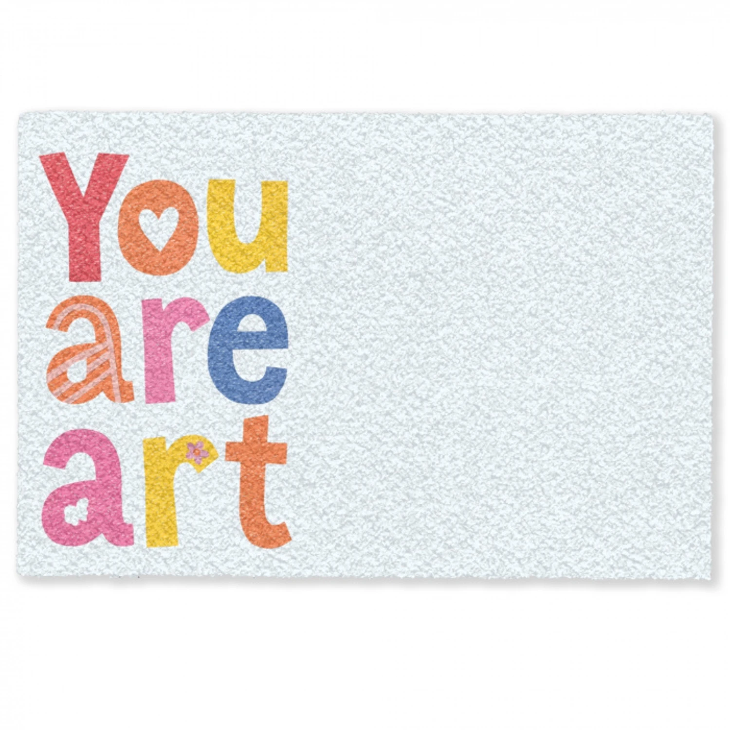 You are art - Kleurrijk - Grafisch Deurmat klein -zkaufland3d
