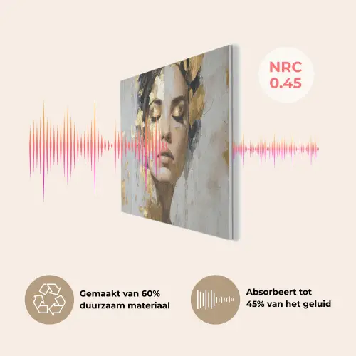 Sierlijk - Vrouw - Goud - Ogen PET vilt klein -USP_NL
