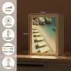 Strandbedden - Zee - Stenen - Baai Light Box met kabel (Tafellamp) klein -USP_NL