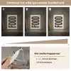 Japandi - Eten - Vintage - Decoratie Light Box met kabel (Wandlamp) klein -USP_dimbaarNL