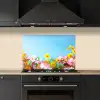 Bloemen - Kleurrijk - Blauw - Natuur keuken achterwand spatscherm klein -sfeer1