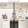 Terrazzo - Patroon - Wit - Terra keuken achterwand 2 middel 871 -voor-na2_FR