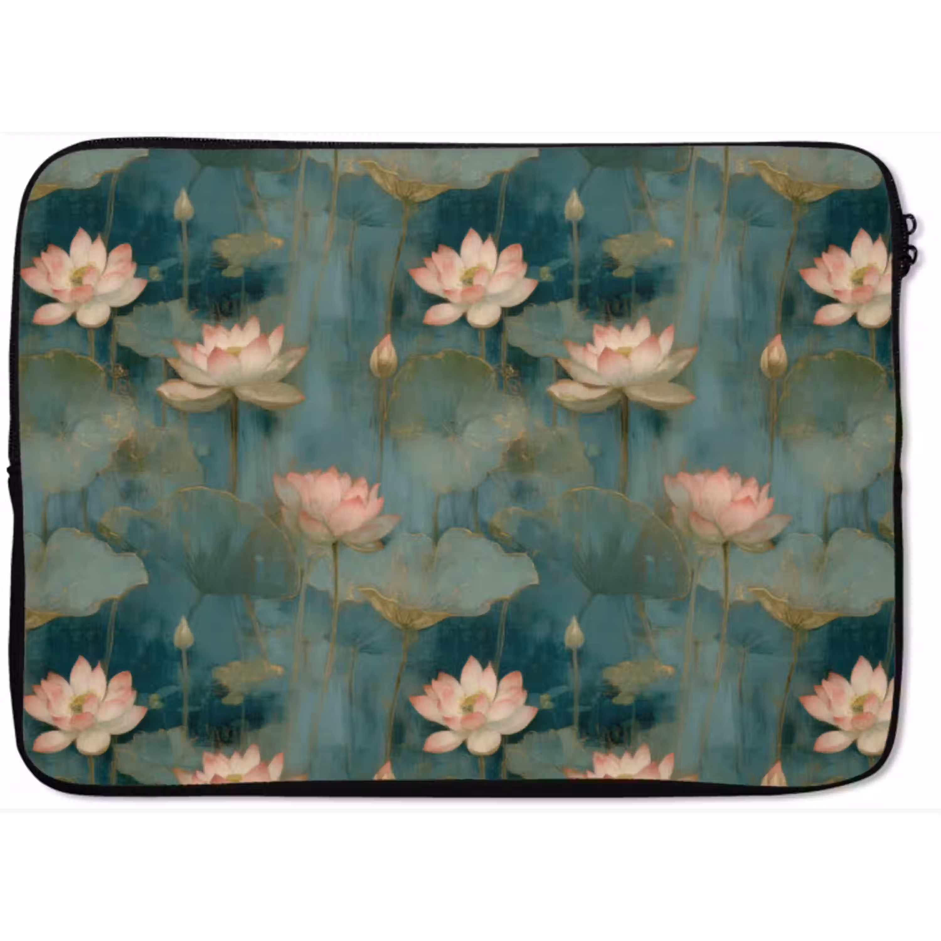 Botanisch - Bloemen - Roze laptophoes neopreen klein 279 -zkaufland3dotto