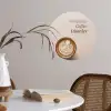 Koffie - Obessive Coffee Disorder - Beige Wandcirkel behangsticker klein -sfeer3