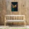 Goud - Kom - Blauw Tuinposter op houten frame 2 cm dik klein -sfeer4