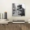 Chimpansee - Aap - Krant - WC - Humor plexiglas 5mm klein -sfeer1