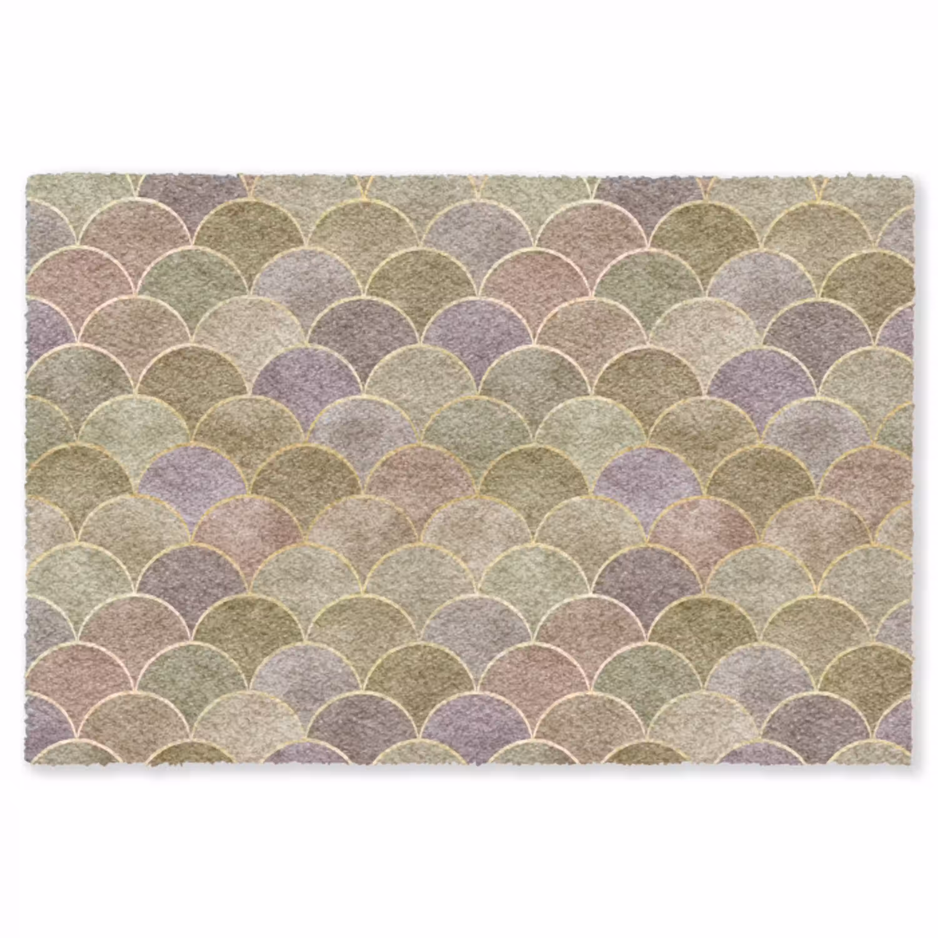 Zacht - Goud - Kleurrijk Vloerkleed Rechthoek klein 1091 -3d