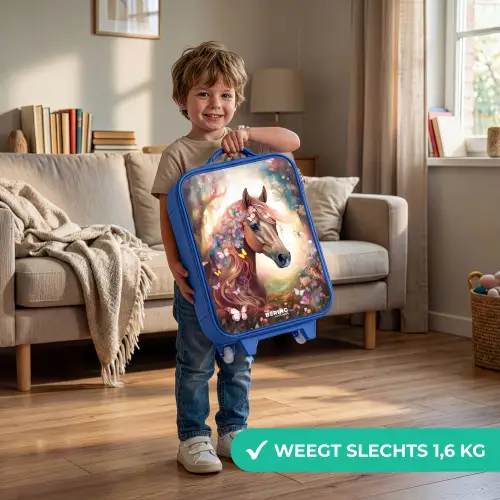 Vlindermerrie Kinderkoffer - Blauw klein -sfeer2_NL