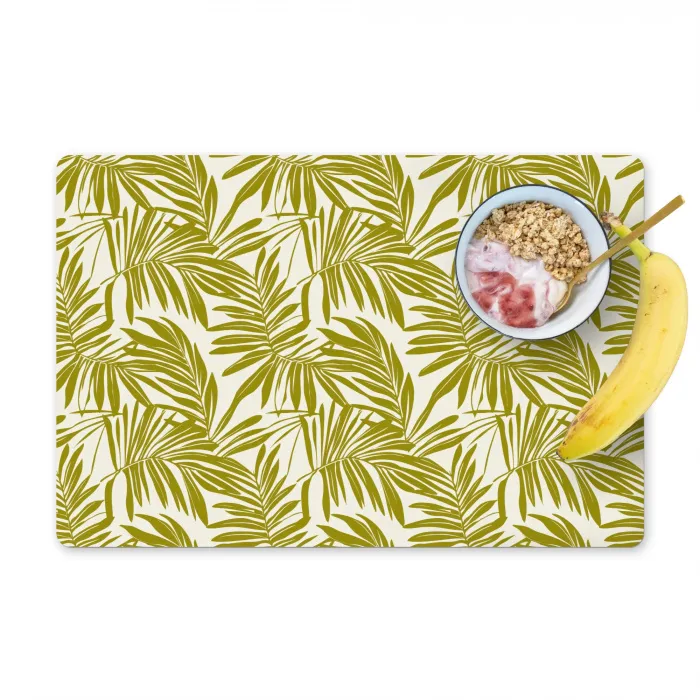 Palmblad - Patroon - Groen Placemat vinyl groot 368 -zzzproduct_Kitchenyeah-website