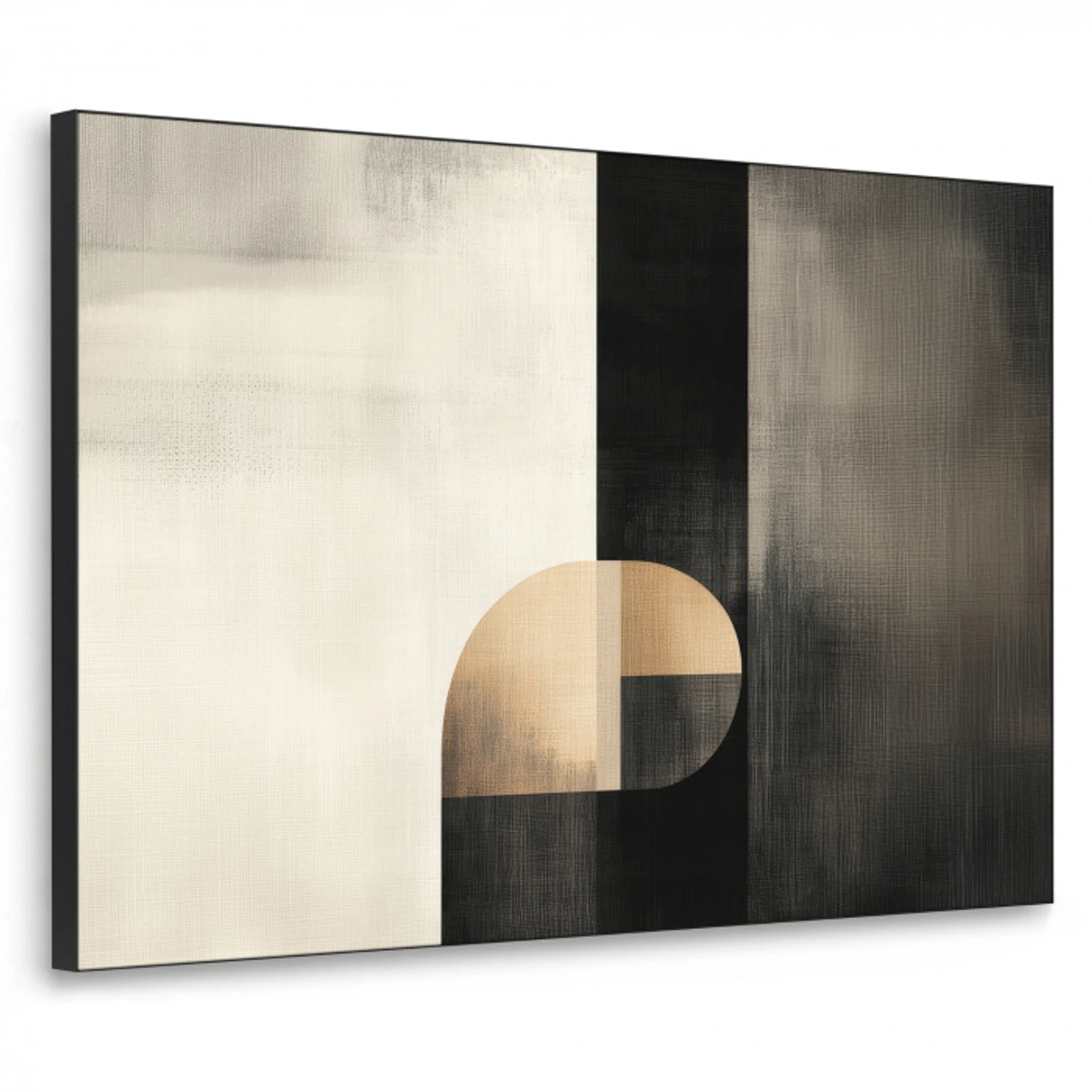 Vormen - Modern - Zwart Textielframe zwart klein -3d