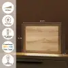 Houtlook - Bruin - Hout Light Box met kabel (Tafellamp) klein -USP_NL