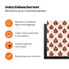 Botanisch - Patroon - Bordeaux Inductie beschermer vinyl 3mm klein 276 -zzzzzzz-td-ups