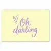 Oh darling - Geel - Hart Placemat vinyl groot -zzsfeer1_Kitchenyeah-website