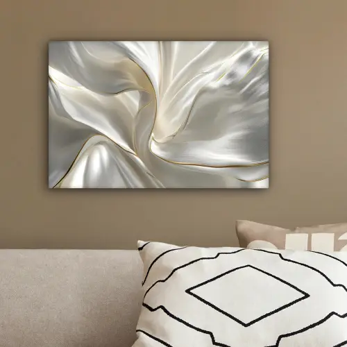 Stof - Plooien - Goud canvas 2cm klein -sfeer3