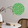 Peren - Groen - Roze Wandcirkel behangsticker klein 186 -sfeer3