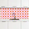 Zon - Patroon - Roze keuken achterwand 2 middel 871 -3d
