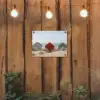 Strand - Huisjes - Kleurrijk - Duinen tuinposter los doek klein -sfeer1