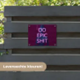 Buste - Neon - LED - Letters tuinposter los doek klein -sfeer3
