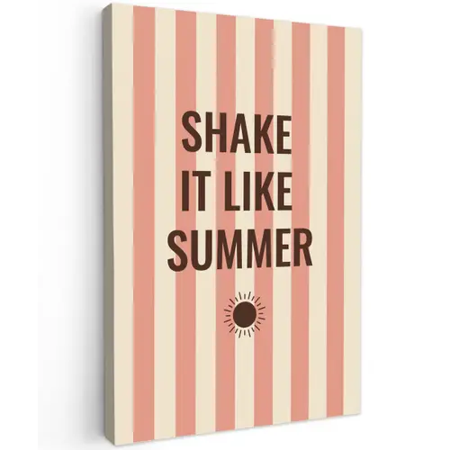 Zomer - Quote - Strepen canvas 2cm klein -z3d