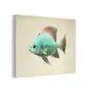 Schubben - Vis - Mint - Minimalistisch PET vilt klein -3d