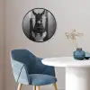 Ezel - Telefoon - Toilet - Zwart - Wit Fotolijst rond zonder passe partout klein -sfeer2