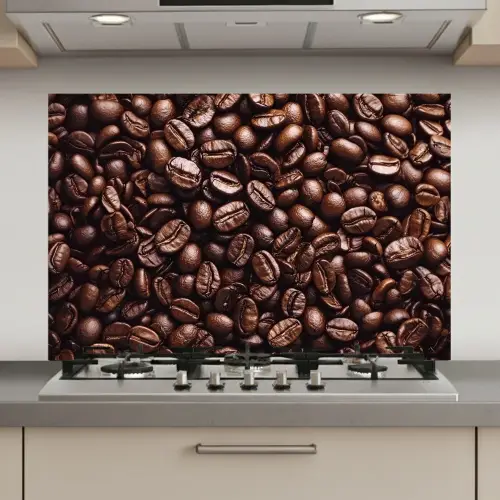 Bonen - Close-up - Donkerbruin keuken achterwand spatscherm klein -3d_website