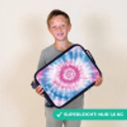 Tie dye - Abstract - Blauw - Roze Kinderkoffer - Zwart klein -sfeer4_DE