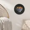 Delfts blauw - Bitterballen - Holland - Schaal Akoestische PET Vilt - Rond klein -sfeer4