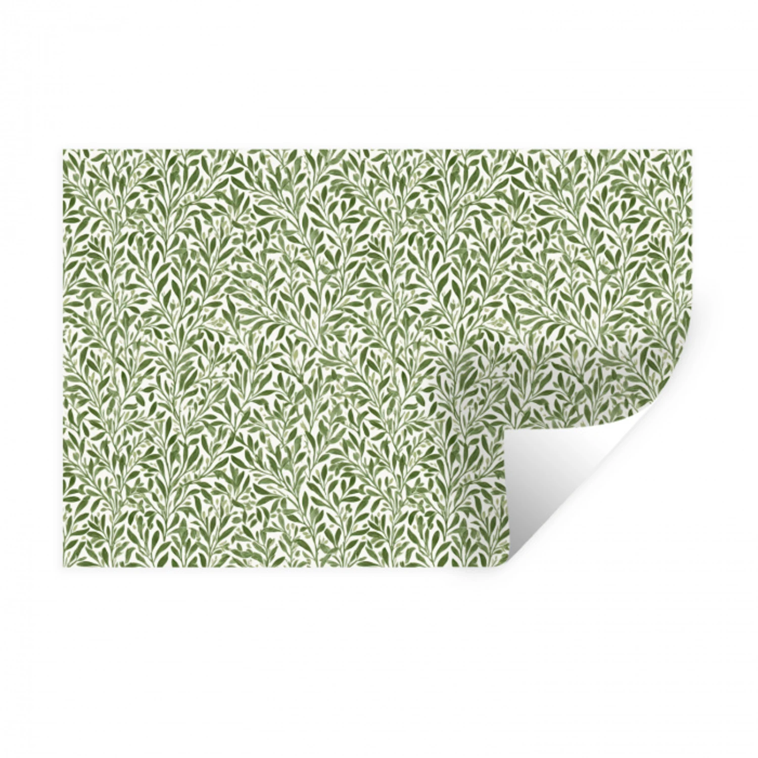 Botanisch - Takken - Groen Muursticker klein 286 -3d