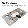 Abstract - Hert - Gewei - Goud Muismat XXL klein -sfeer4