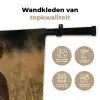 Leeuwin - Gras - Geel Wandkleed katoen klein -sfeer2