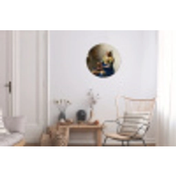 Het melkmeisje - Kunst - Oude meesters - Vermeer Wandcirkel aluminium klein -woonkamer