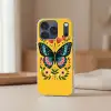 Bloemen - Kleurrijk - Vlinder - Sierlijk Telefoonhoesje iPhone 17 Pro klein -sfeer2