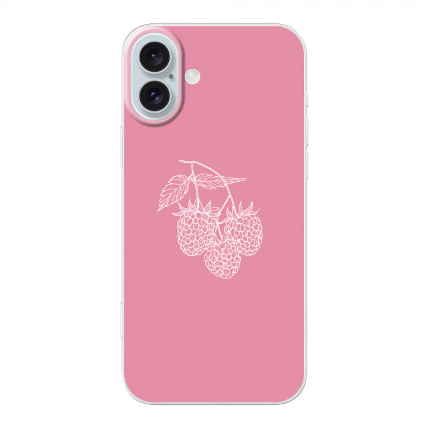 Frambozen - Steel - Getekend - Roze Apple iPhone 16 Plus klein -3d
