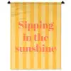 Gestreept - Geel - Sunshine - Letters Wandkleed katoen klein -zz3d