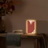 Loveyou - Rood - Hart Light Box met kabel (Wandlamp) klein -sfeer4