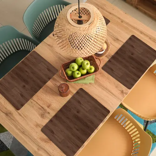 Bruin - Patronen - Hout Placemat vinyl groot 368 -zzsfeer5_Kitchenyeah-website