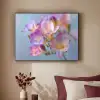 Bloemen - Paars - Overloop - Meeldraden Textielframe - compleet frame klein -sfeer1