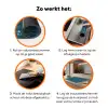 Zee - Donkerblauw - Golf - Vis Inductie beschermer vinyl 3mm klein 276 -zzzzzzz-td-werking