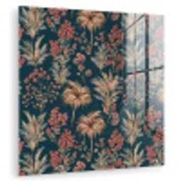 Botanisch - Patroon - Blauw plexiglas 5mm klein 11 -zzzproduct_nieuw