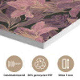 Lelies - Patroon - Paars - Goud PET vilt klein 837 -closeup_NL