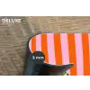 Patroon - Oranje - Fijn - Strepen Placemat vinyl groot -closeup