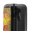 Kleurrijke aap met koptelefoon in graffiti stijl NBS - Handbagage koffer - Unisex middel -slot