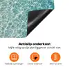 Kust - Zand - Blauw Inductie beschermer vinyl 3mm klein -zzzzzzz-td-onderkant