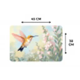 Kolibrie - Illustratie - Kleurrijk Placemat vinyl groot -specs