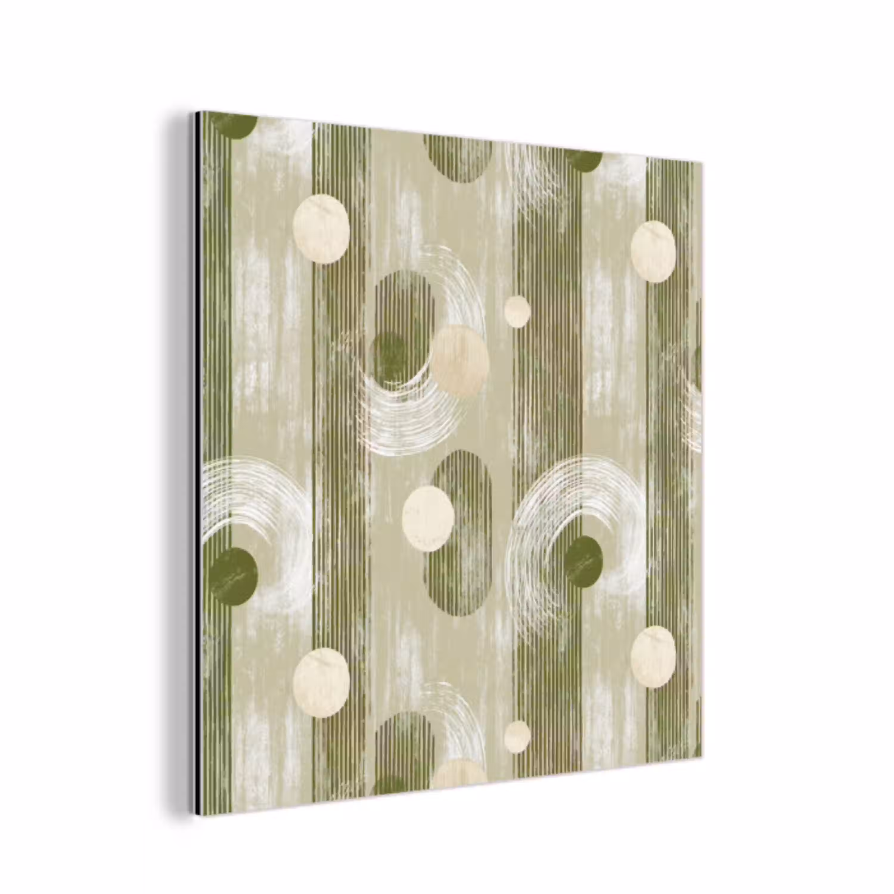 Artistiek - Modern - Groen aluminium wit klein 46 -3d