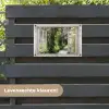 Uitzicht op Wisteria-Tuin tuinposter los doek klein -sfeer3