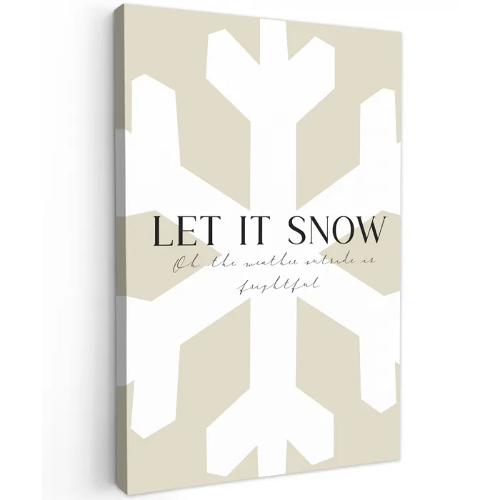 Sneeuw - Japandi - Winter - Decoratie canvas 2cm klein -z3d